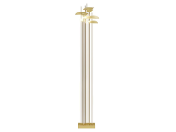 ANODINE - LED brass floor lamp by Paolo Castelli - view 2